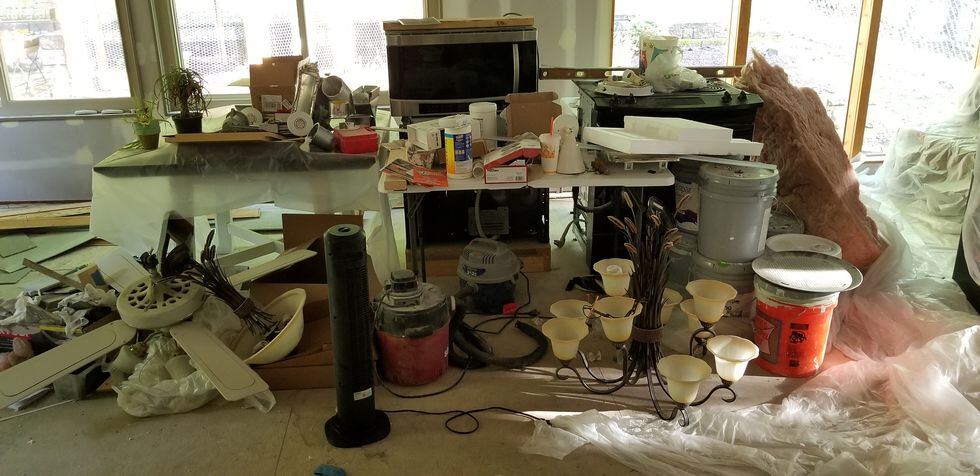 Photo provided by the Hendleman family of what was left behind by 'A Personal Services'