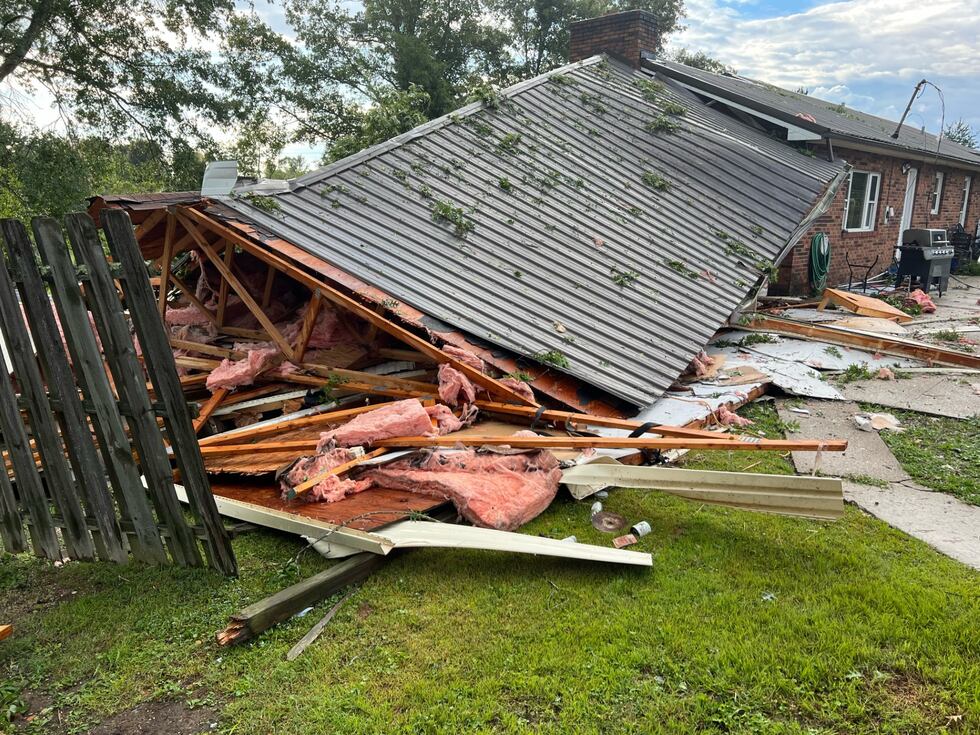 Storms damage homes, down trees in Lawrence County, Ky.