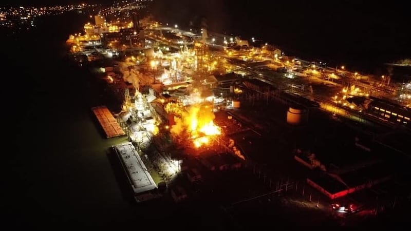 A 2-mile radius shelter-in-place is went into effect after an explosion at the Chemours Dupont...