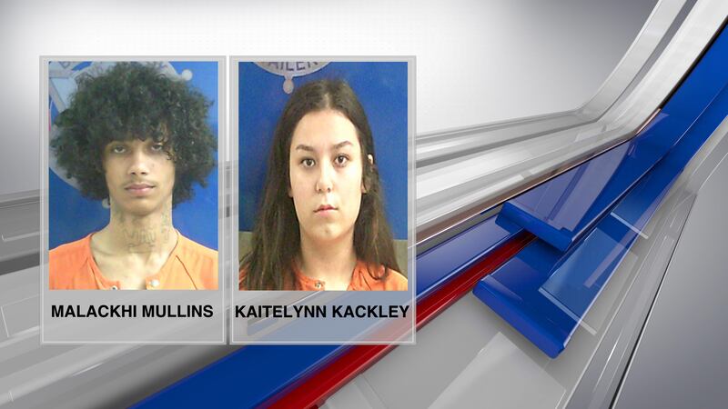 Malackhi Mullins, 18, and Kaitelynn Kackley, 19, have both been arrested in connection with a...