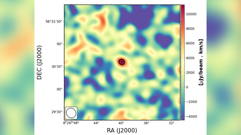 Astronomers said they captured a radio signal from the most distant galaxy from the earth so far.