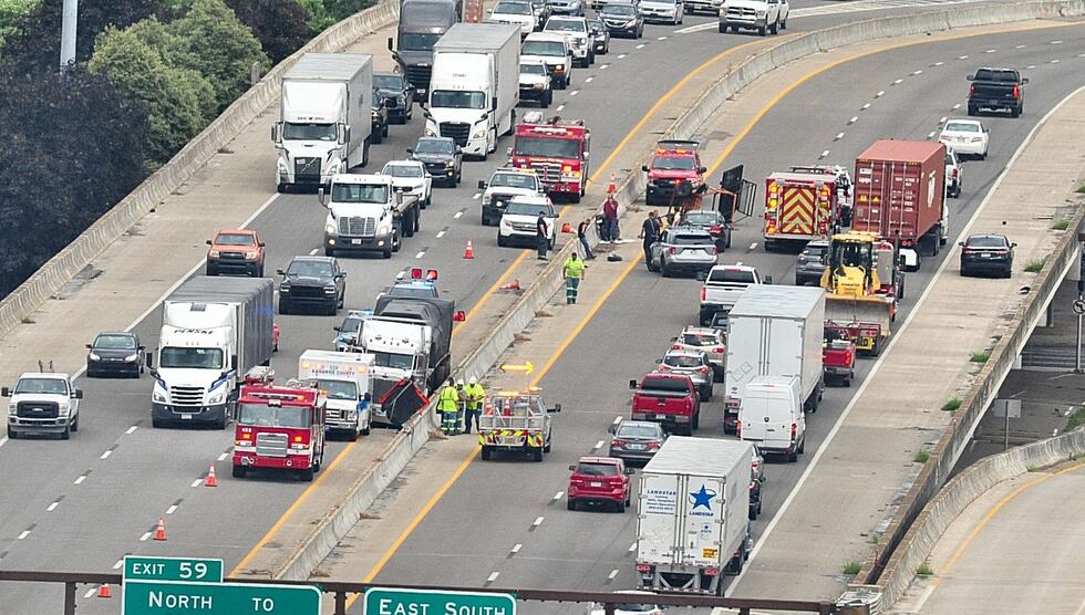 Dispatchers at Metro 911 said two eastbound lanes of Interstate 64 near the Lee Street exit...