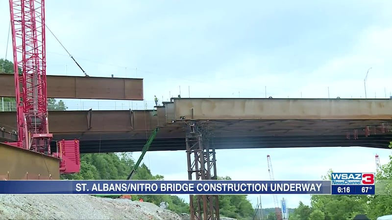 St. Albans/Nitro bridge construction underway