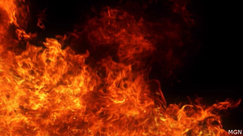 Fire crews are battling a fully involved structure fire in Scioto County, Ohio.