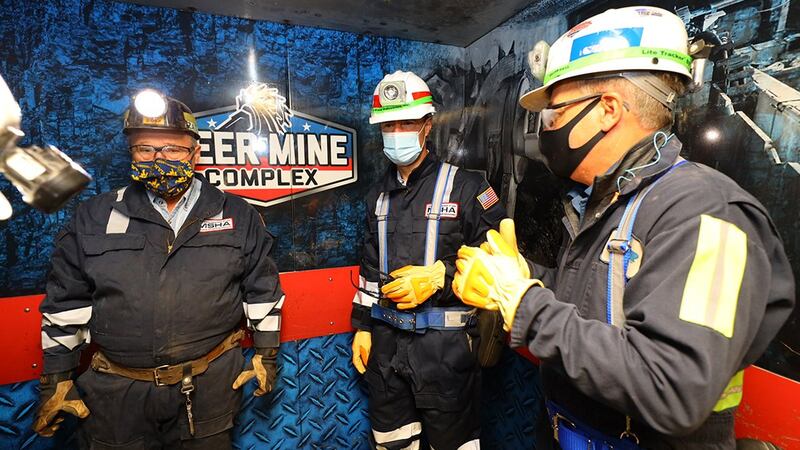 U.S. Secretary of Labor Eugene Scalia spent time in Grafton and Bridgeport to talk about mine...