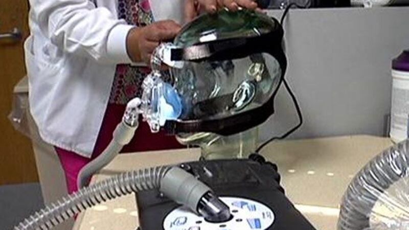A CPAP machine provides continuous air pressure during sleep so a patient's airway doesn't...