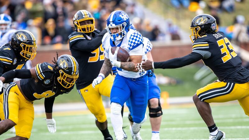 Chris Rodriguez during Kentucky's game against Missouri.