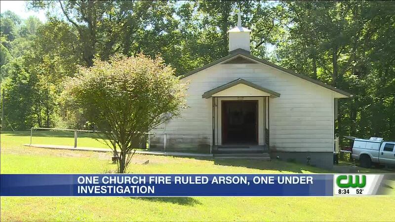 At least one of two church fires in Clay County ruled arson