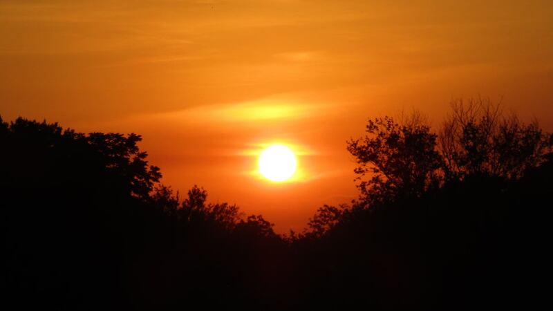 Red sky sunsets ahead